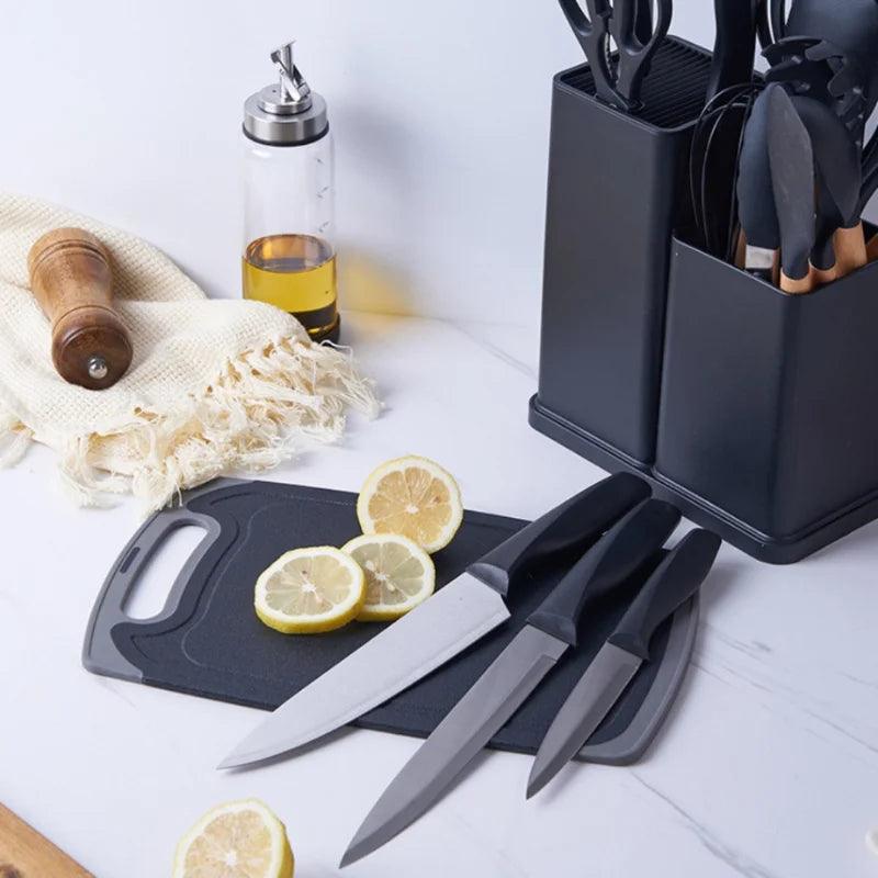 Kit Utensílios para cozinha Luxo 19pcs