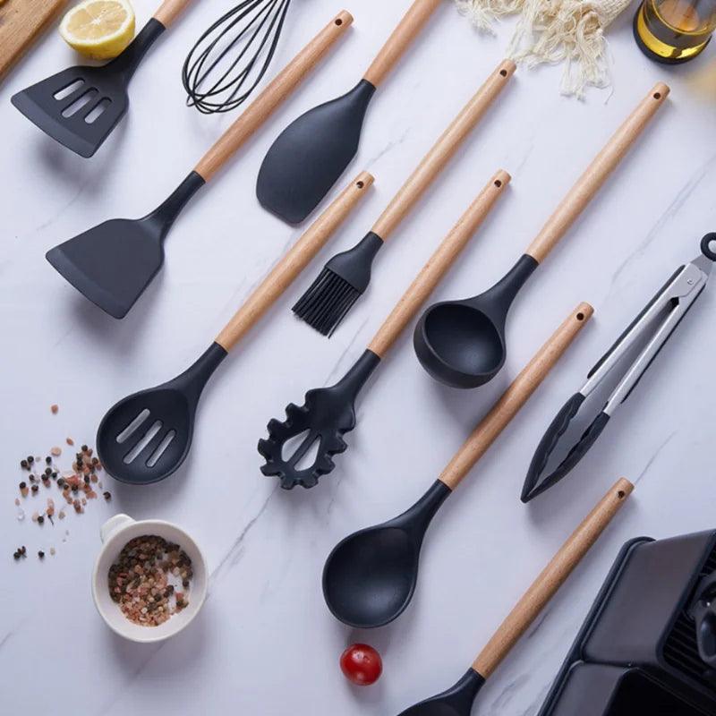 Kit Utensílios para cozinha Luxo 19pcs