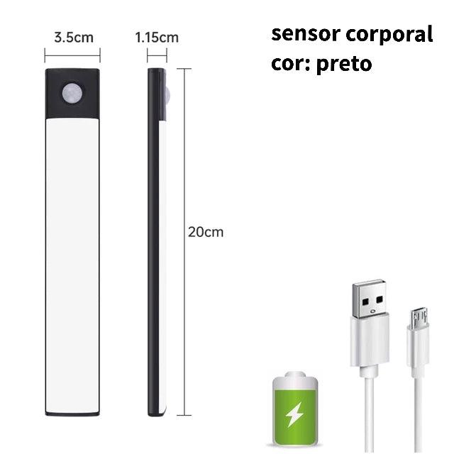 Luminária de led sensor de movimento ultra fina