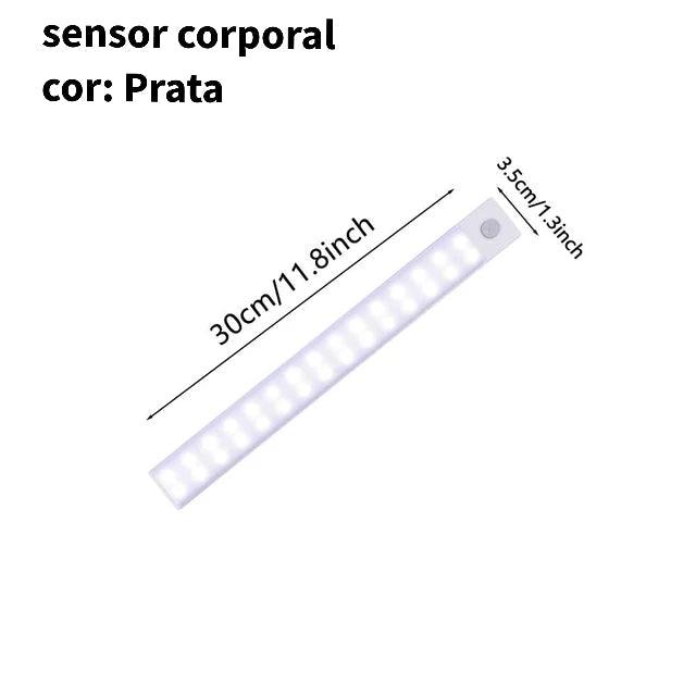 Luminária de led sensor de movimento ultra fina